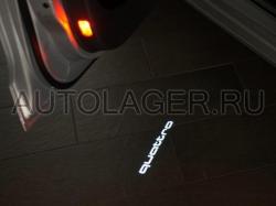 LED подсветка передних и задних дверей Audi в форме надписи QUATTRO 4G0052133H