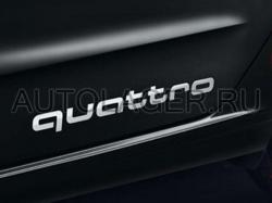Наклейка декоративная - логотип "quattro" - серебро  4G0064317AZ7G