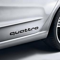 Наклейка декоративная - логотип "quattro" - серебро  4G0064317AY9B