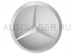 Заглушка диска Mercedes - звезда, "Стерлинговое серебро" (без хрома) (B66470203)