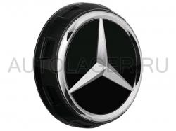 Заглушка диска Mercedes AMG в стиле центральной гайки - черная (A00040009009040)