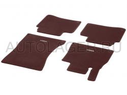 Ковры велюровые комплект 4 шт. LONG - Красно-коричневый (A22268069028V37) A2226806902 8V37