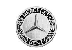 Заглушка диска Mercedes - Звезда с лавровым венком черная (3D эффекет) A17140001259040