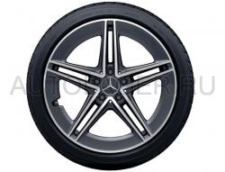 Оригинальный колесный диск AMG R19 для Mercedes C-Class W205 - 5 двойных спиц (A20540105017Y51)