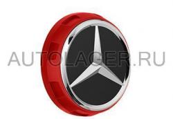 Заглушка диска Mercedes AMG в стиле центральной гайки - красная A00040009003594