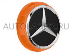 Заглушка диска Mercedes AMG в стиле центральной гайки - оранжевая A00040009002232
