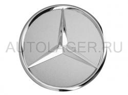 Заглушка диска Mercedes - звезда, серебристый титан (B66470202)