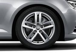 Оригинальный колесный диск R17 для Audi A4 B9/8W - 5 параллельных спиц (8W0601025E).