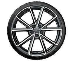 Оригинальный колесный диск R19 для Audi A4 B9/8W - Audi Sport 5 V-образных спиц ( 8W0071499DLT7).