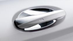 Накладка под дверную ручку Mercedes C-Класс Универсал S205, маленькие, из 2-х частей A2057604200