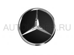Заглушка диска Mercedes - Звезда черного цвета