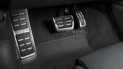 Набор накладок на педали Audi Q8 - с площадкой для отдыха ноги (4M1064205A) 4M1064205A
