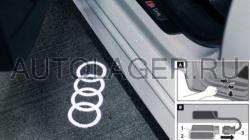 Оригинальная LED подсветка передних или задних дверей Audi в форме колец Audi (4G0052133G) 4G0052133G 2