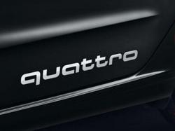 Наклейка декоративная - логотип "quattro" - серебро (4G0064317AZ7G) 4G0064317A Z7G