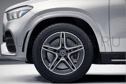 Оригинальный колесный диск R20 AMG для Mercedes GLE V167 - 5 сдвоенных спиц (A16740132007X44)