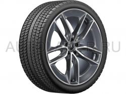 Оригинальный колесный диск R22 для Mercedes GLE V167 - 5 сдвоенных спиц (A16740136007X44)
