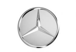 Заглушка диска Mercedes - Звезда Серебристый глянец.