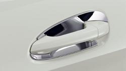 Хромированные накладки под дверные ручки Mercedes GLE W166 - комплект 4шт. A1667600000
