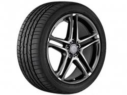 Оригинальный колесный диск R21 AMG для Mercedes GLE W166 - Черный титан. A16640124029141