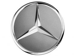 Заглушка диска Mercedes - серая матовая с объемной звездой. A22040001259771