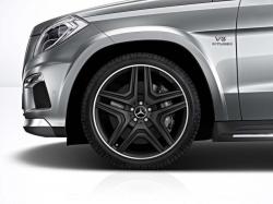 Оригинальный колесный диск R21 AMG для Mercedes GLE W166 - 5 двойных спиц, чёрный A16640114007X71