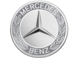 Колпак колесного диска Mercedes - Звезда с лавровым венком, серый.